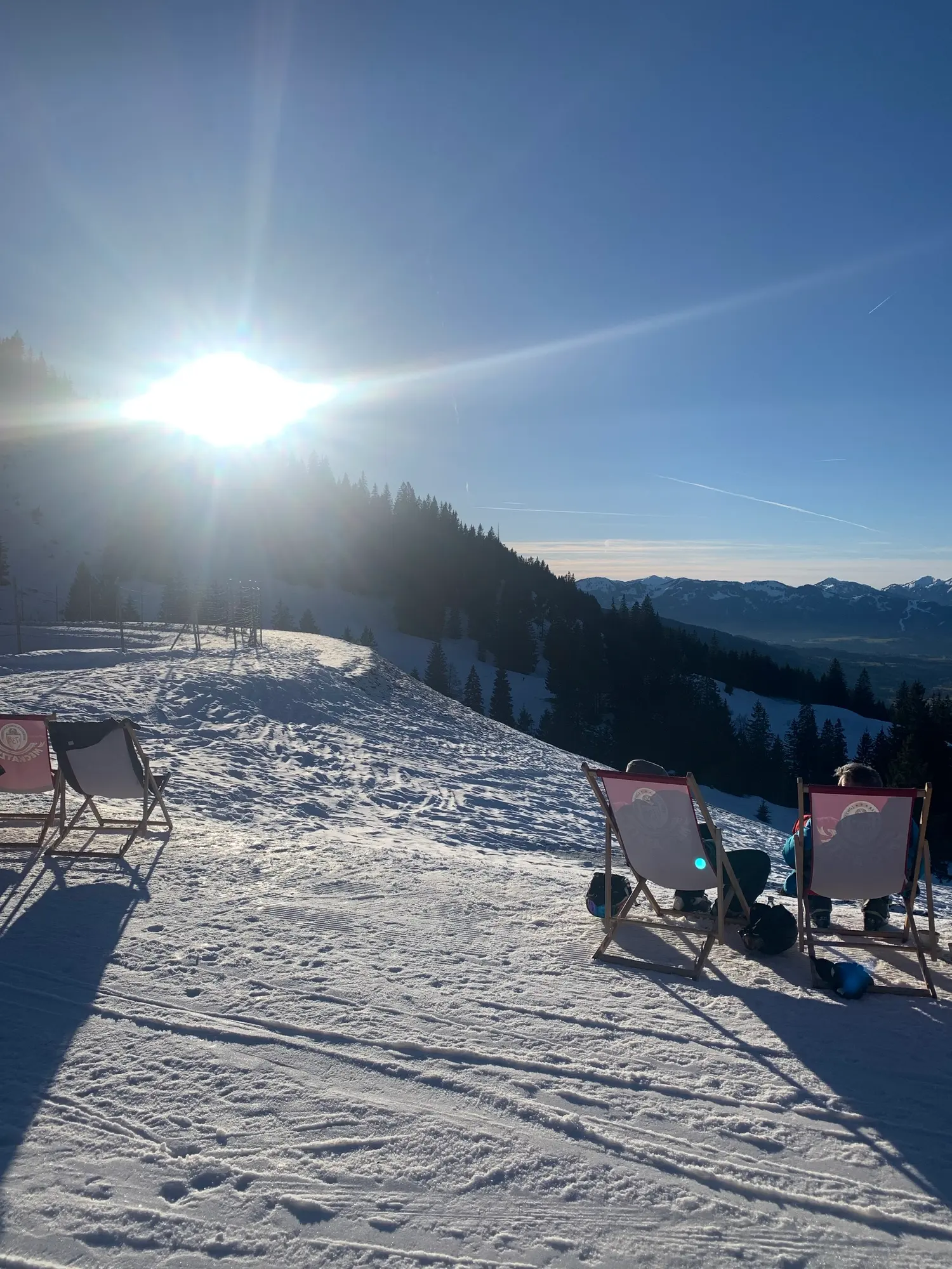Winterlandschaft in der Sonne