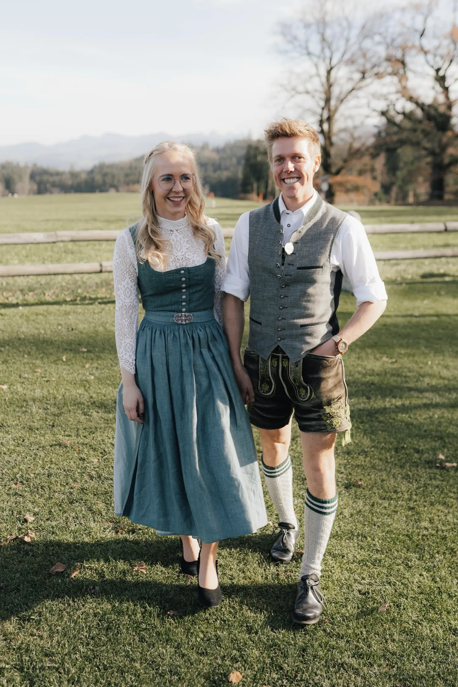 Svea und Markus am Ferienhof Haug